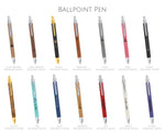 Vegan Leather Ballpoint Pen - CUSTOM PROMOTIONAL ITEMS - Business Logo Promotional Swag - Bulk Personalized Pen - Realtor Client Giveaways