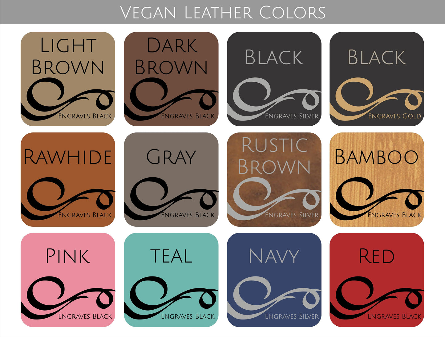 Custom Business Vegan Leather Key Chains (w/ Metal Backing) - CUSTOM PROMOTIONAL ITEMS - Realtor Client Giveaways - Useable Tradeshow Swag